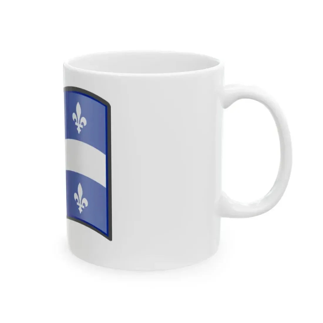 Nuvola Quebec flag (Canada) White Coffee Mug - Go Mug Yourself