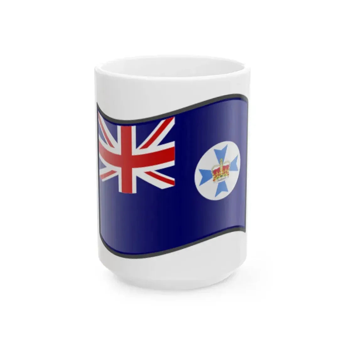 Nuvola Queensland flag (Australia) White Coffee Mug 15oz - Go Mug Yourself