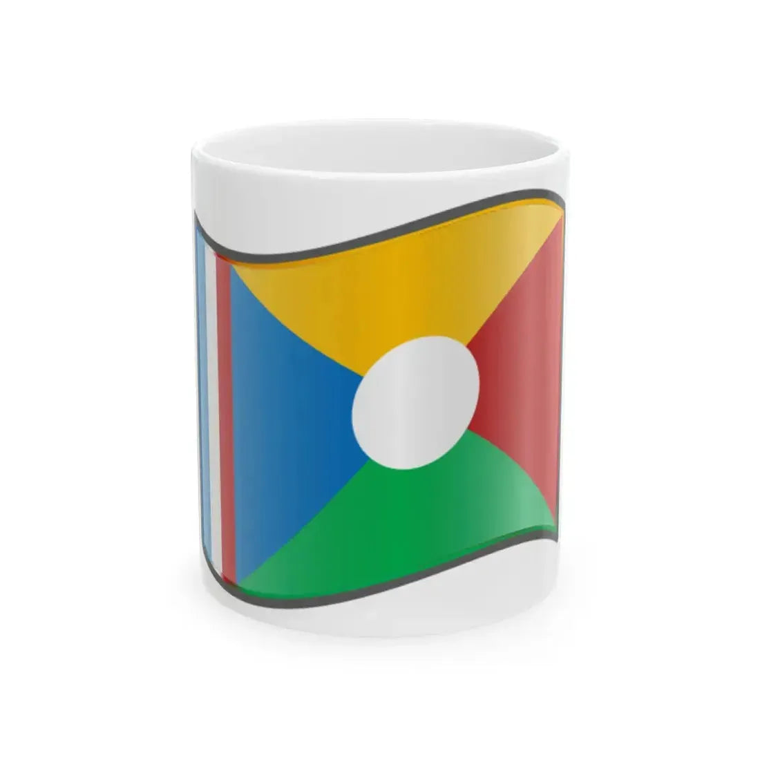 Nuvola Reunion ARF flag (France) White Coffee Mug 11oz - Go Mug Yourself