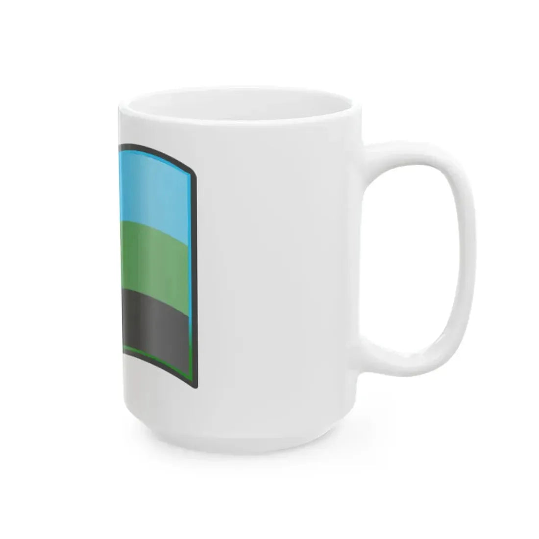 Nuvola Reunion cultural flag (France) White Coffee Mug - Go Mug Yourself