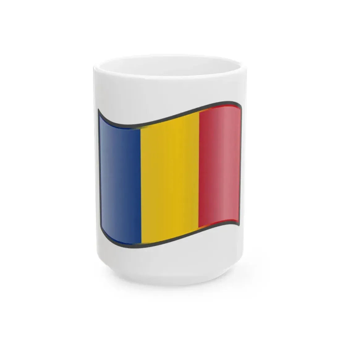 Nuvola Romanian flag (Oman) White Coffee Mug 15oz - Go Mug Yourself