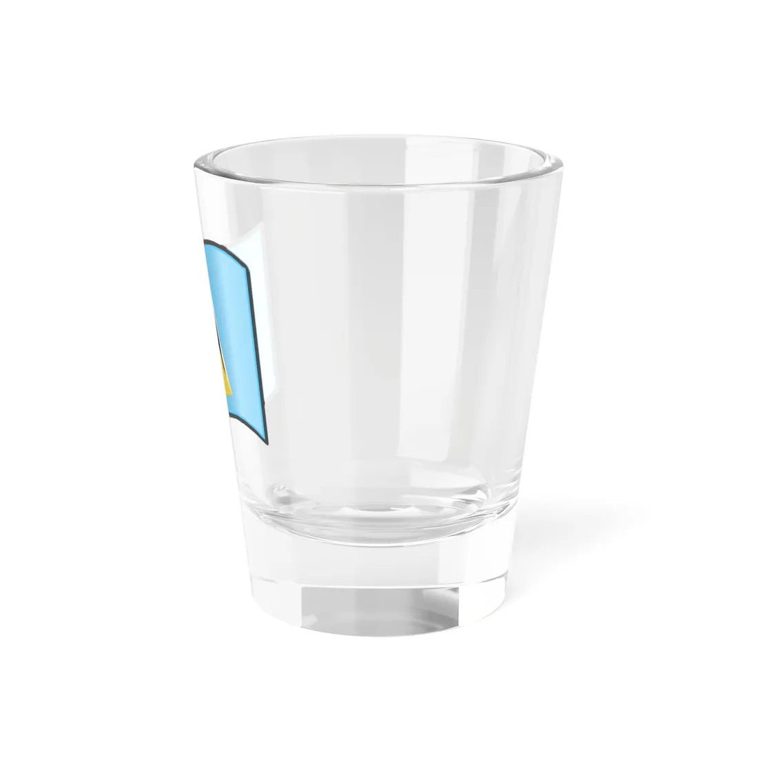 Nuvola Saint Lucian flag (Saint Lucia) Shot Glass 1.5oz - Go Mug Yourself