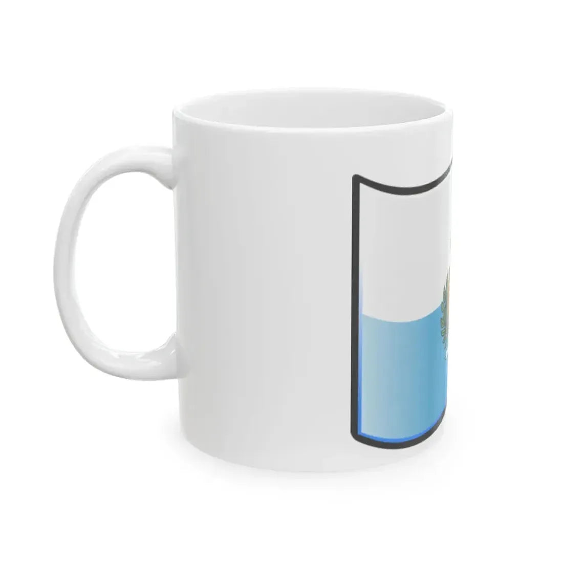 Nuvola Sammarinese flag (San Marino) White Coffee Mug - Go Mug Yourself