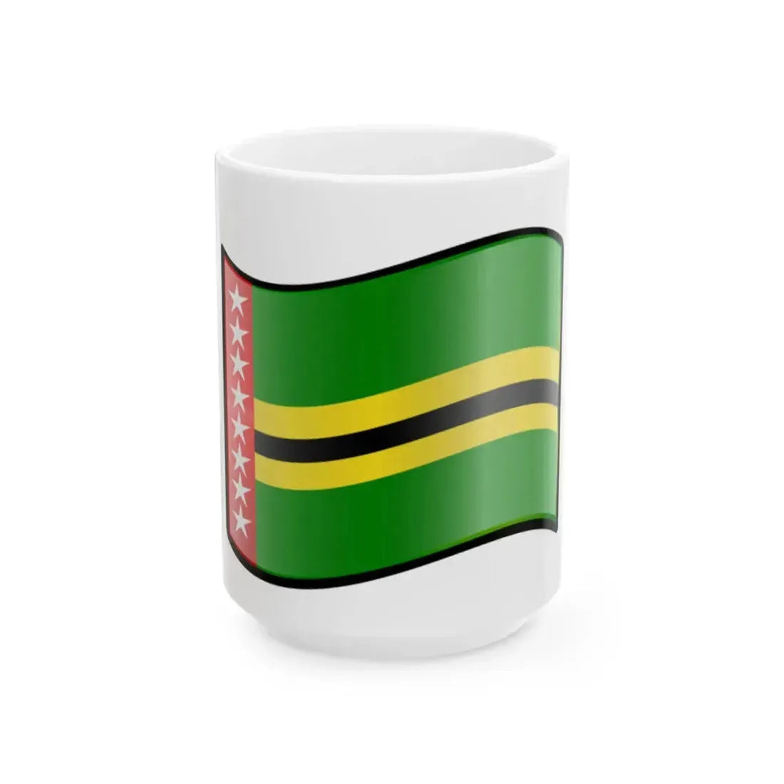 Nuvola Santander Colombia Flag (Colombia) White Coffee Mug 15oz - Go Mug Yourself