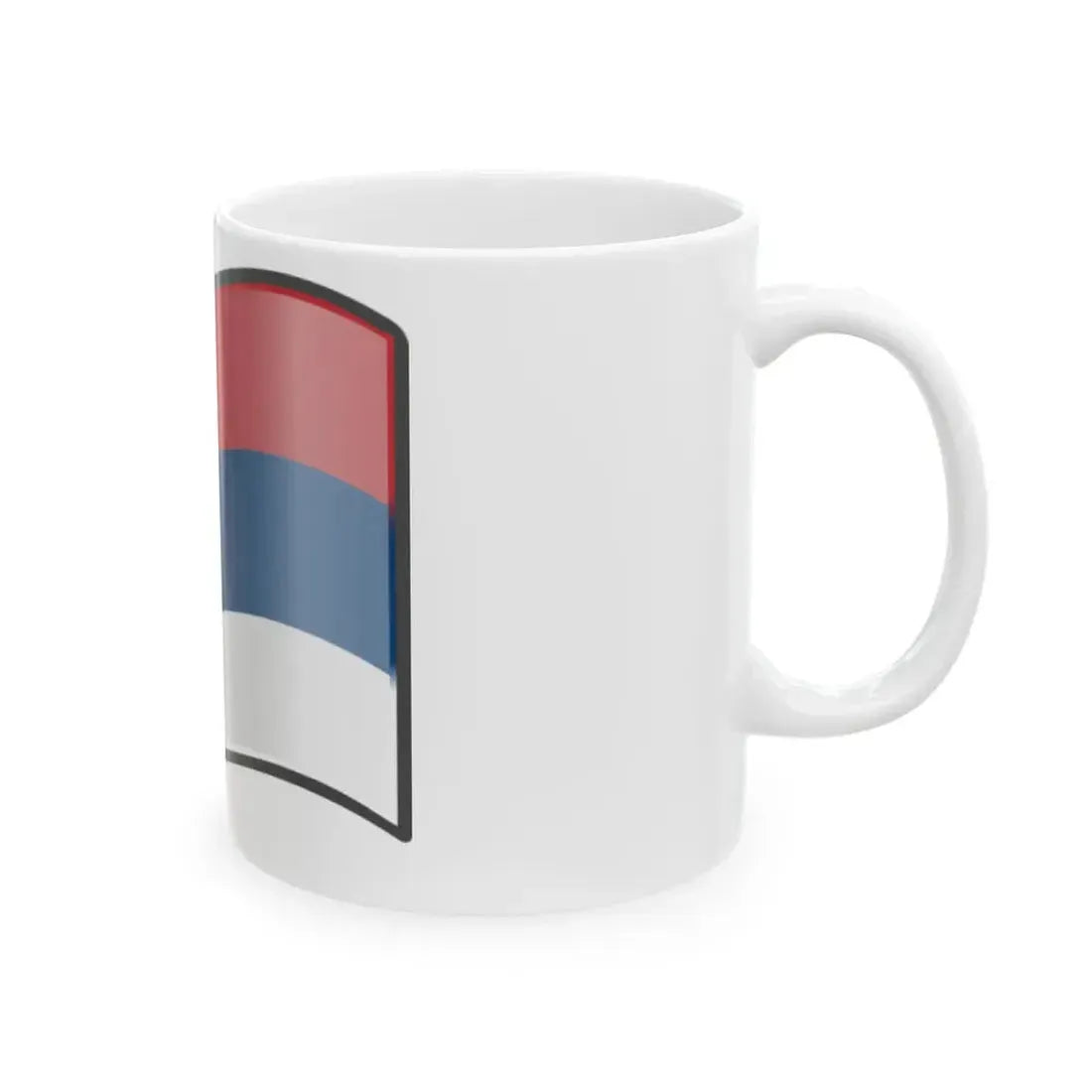 Nuvola Serbian flag (Serbia) White Coffee Mug - Go Mug Yourself