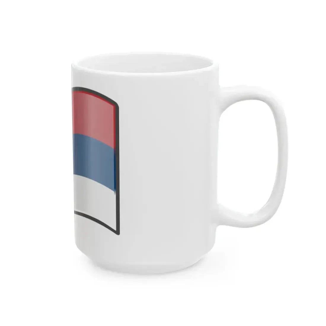 Nuvola Serbian flag (Serbia) White Coffee Mug - Go Mug Yourself