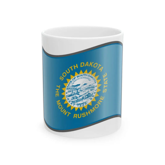 Nuvola South Dakota flag (United States) White Coffee Mug 11oz - Go Mug Yourself