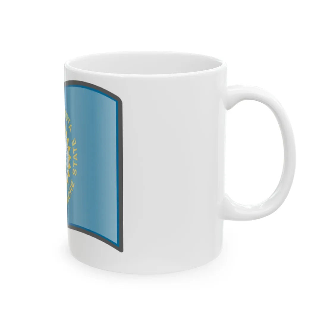 Nuvola South Dakota flag (United States) White Coffee Mug - Go Mug Yourself