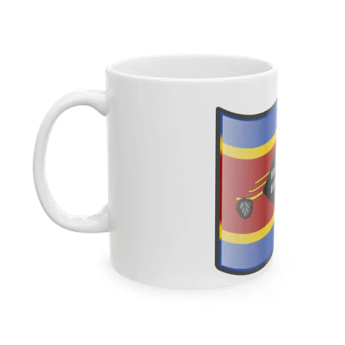 Nuvola Swazi flag (Eswatini) White Coffee Mug - Go Mug Yourself