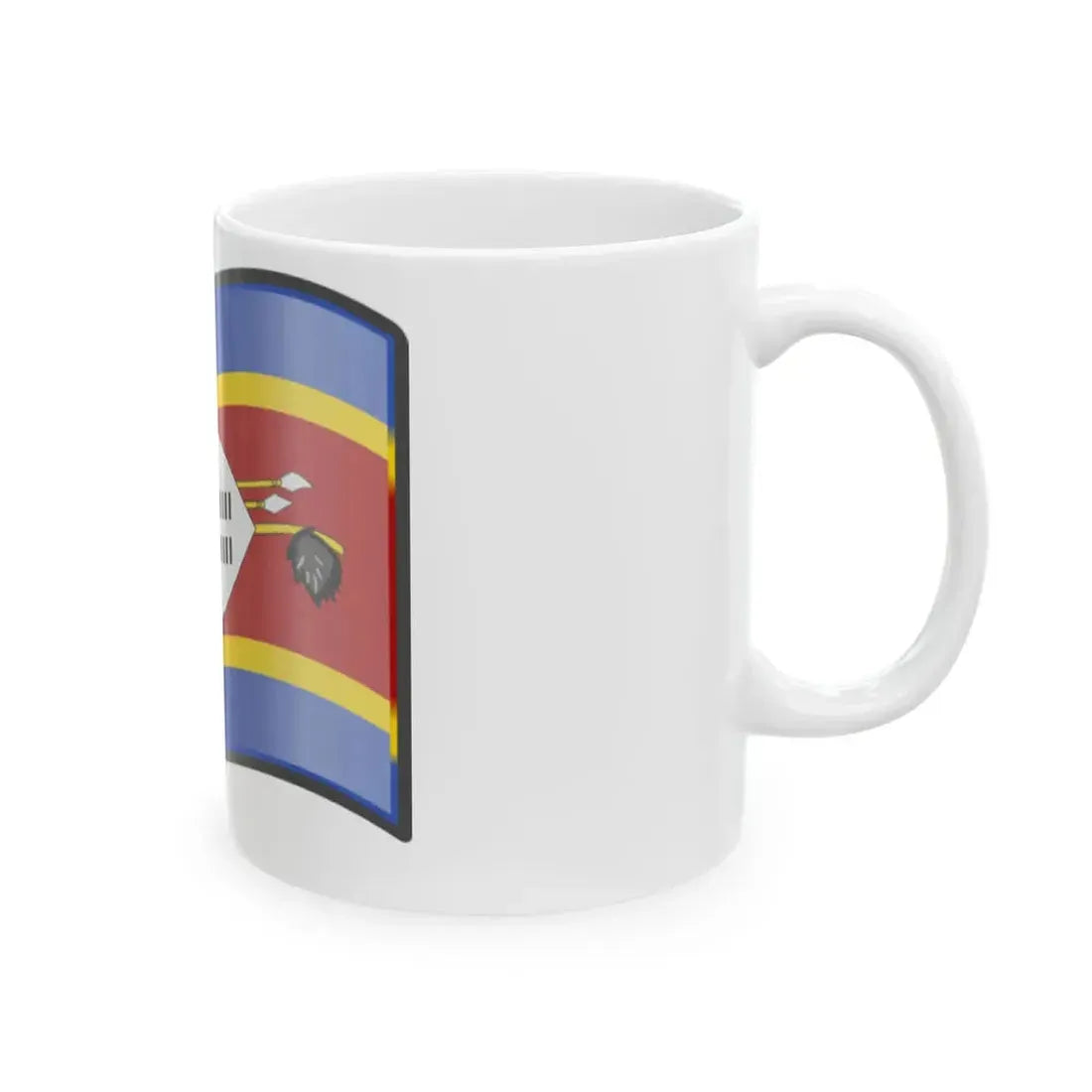 Nuvola Swazi flag (Eswatini) White Coffee Mug - Go Mug Yourself