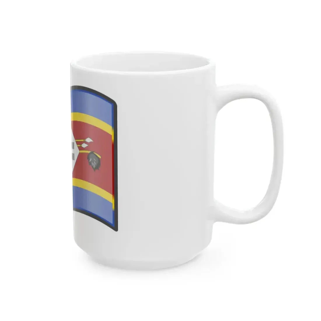 Nuvola Swazi flag (Eswatini) White Coffee Mug - Go Mug Yourself