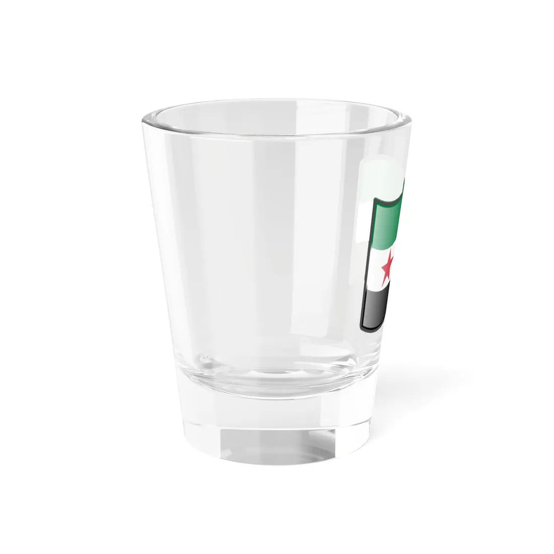 Nuvola Syria flag 1932-1958 and 1961-1963 (Syria) Shot Glass 1.5oz - Go Mug Yourself