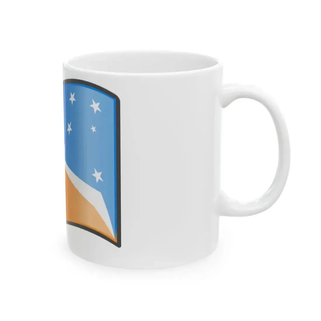Nuvola Tierra del Fuego flag (Argentina) White Coffee Mug - Go Mug Yourself