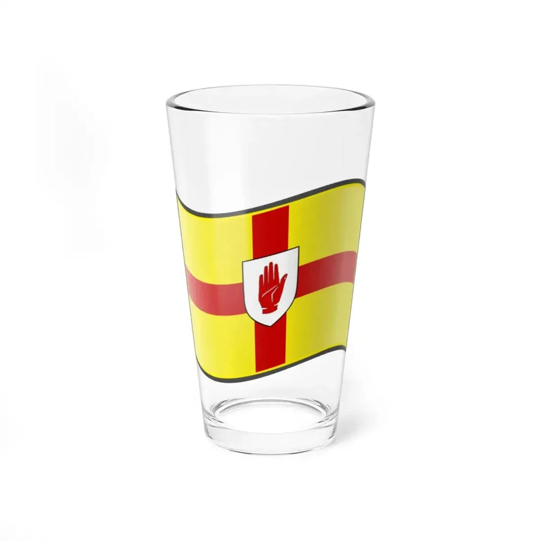 Nuvola Ulster flag (Ireland) Pint Glass 16oz 16oz - Go Mug Yourself