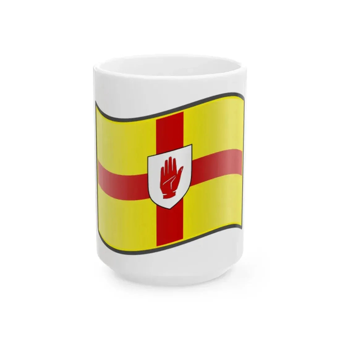 Nuvola Ulster flag (Ireland) White Coffee Mug 15oz - Go Mug Yourself