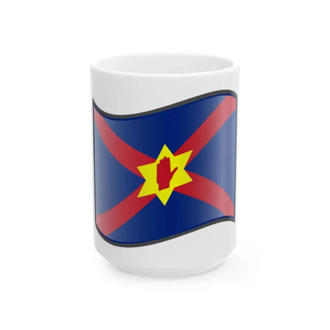 Nuvola Ulster Nation flag (Ireland) White Coffee Mug 15oz - Go Mug Yourself