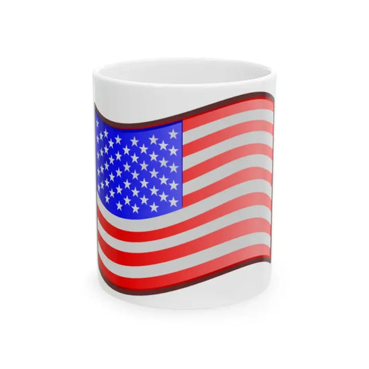 Nuvola USA flag (United States) White Coffee Mug 11oz - Go Mug Yourself