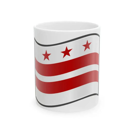 Nuvola Washington D.C. Flag (United States) White Coffee Mug 11oz - Go Mug Yourself