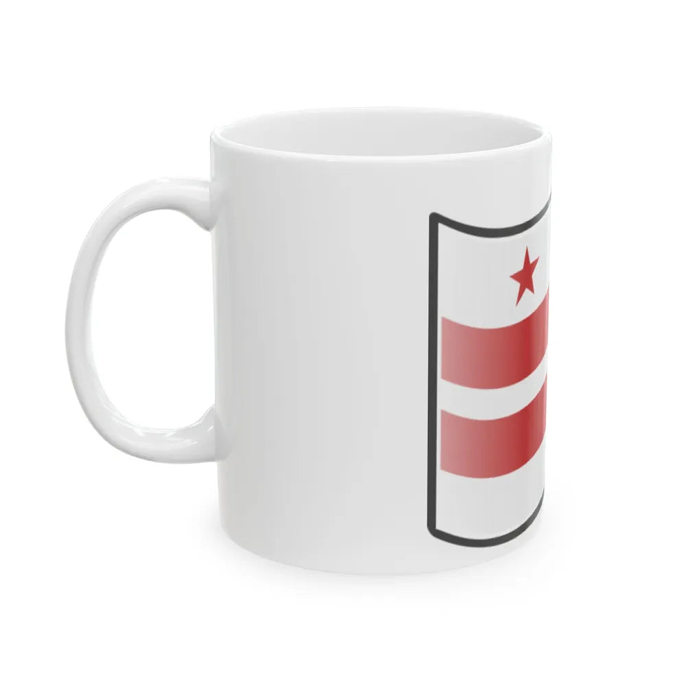 Nuvola Washington D.C. Flag (United States) White Coffee Mug - Go Mug Yourself