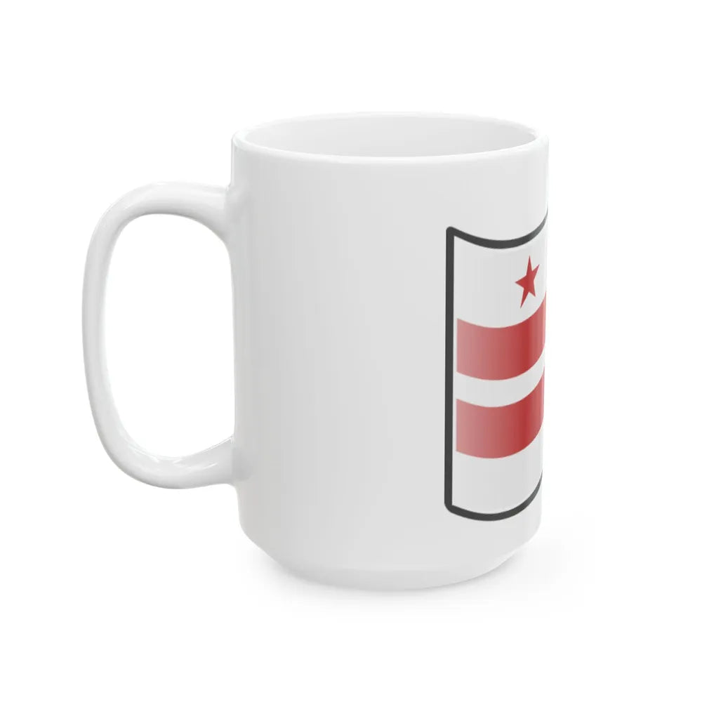 Nuvola Washington D.C. Flag (United States) White Coffee Mug - Go Mug Yourself