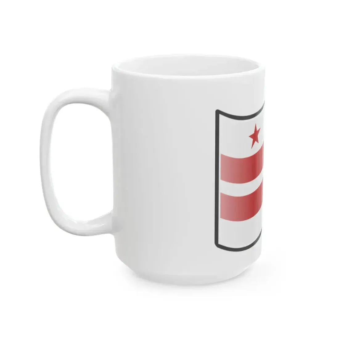 Nuvola Washington D.C. Flag (United States) White Coffee Mug - Go Mug Yourself