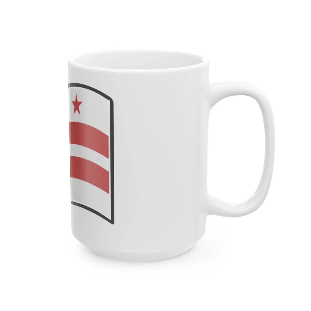 Nuvola Washington D.C. Flag (United States) White Coffee Mug - Go Mug Yourself