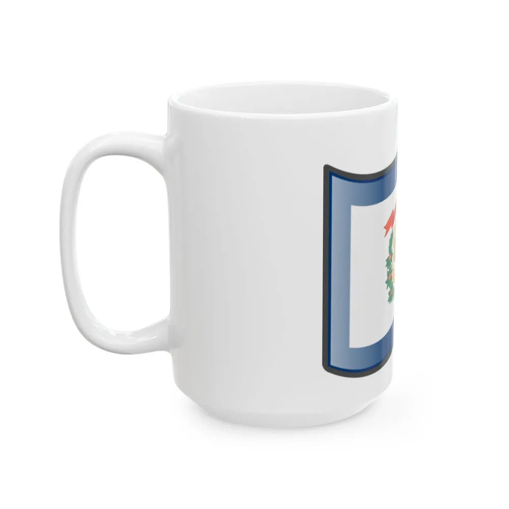 Nuvola West Virginia flag (United States) White Coffee Mug - Go Mug Yourself