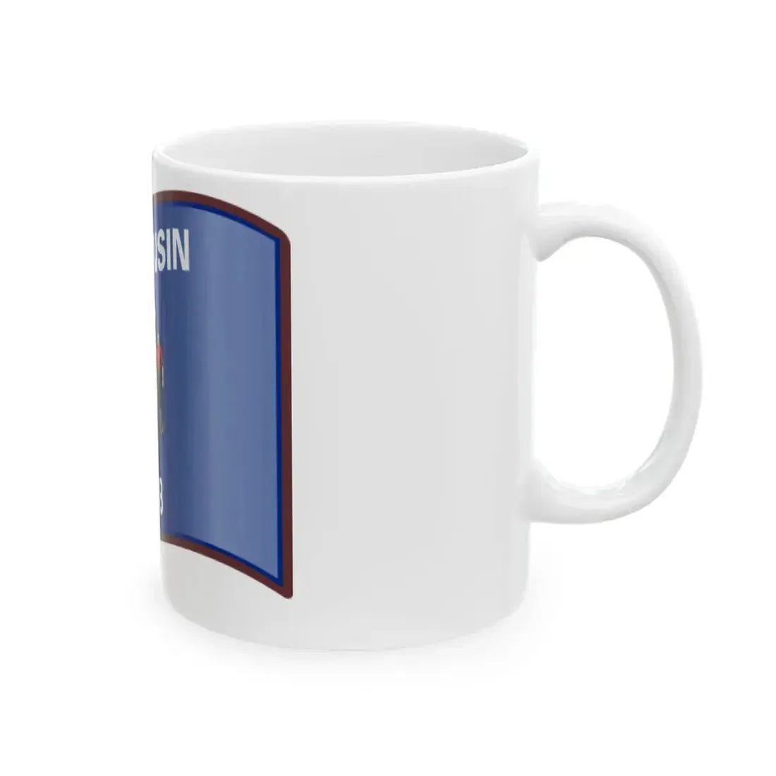Nuvola Wisconsin flag (United States) White Coffee Mug - Go Mug Yourself