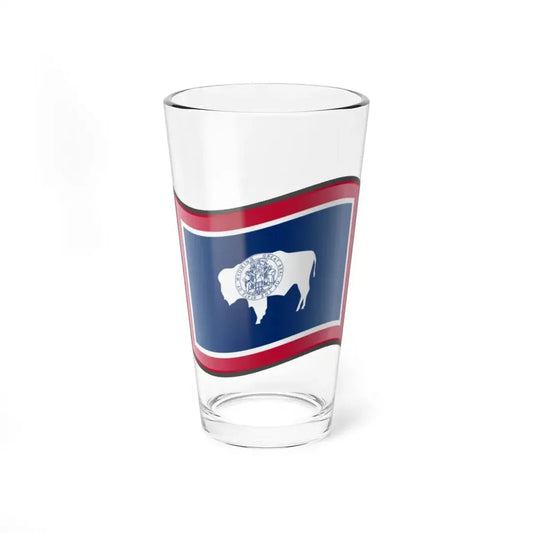 Nuvola Wyoming flag (United States) Pint Glass 16oz 16oz - Go Mug Yourself