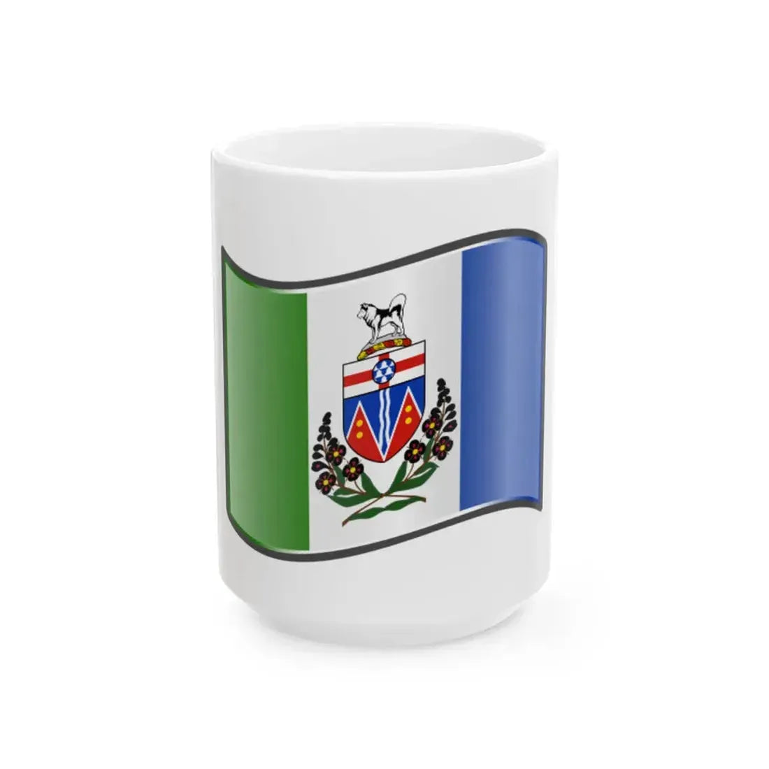 Nuvola Yukon flag (Canada) White Coffee Mug 15oz - Go Mug Yourself
