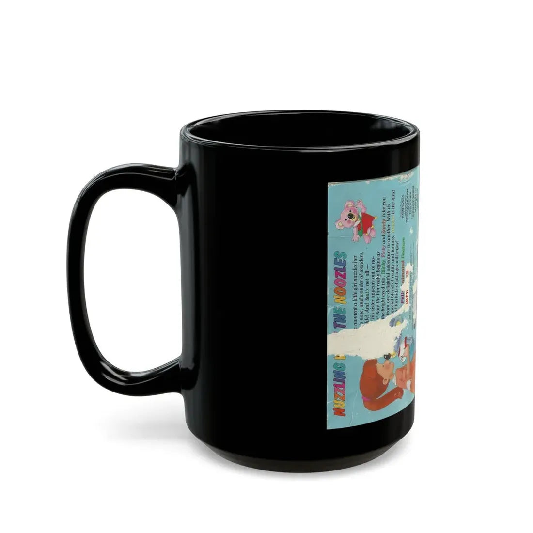 NUZZLING WITH THE NOOZLES A MAGICAL ADVENTURE JUST FOR KIDS (VHS COVER) - Black Coffee Mug - Go Mug Yourself