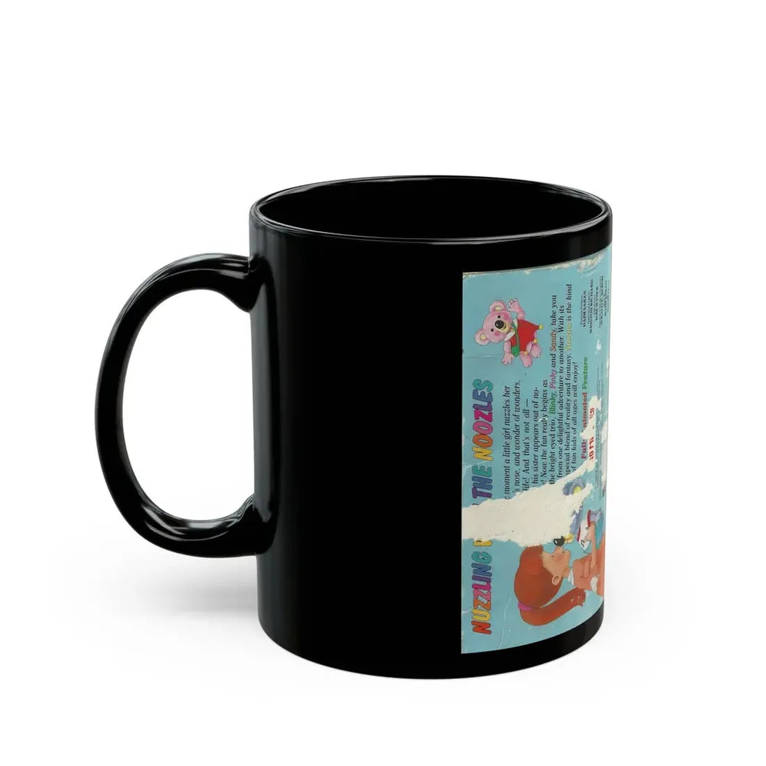 NUZZLING WITH THE NOOZLES A MAGICAL ADVENTURE JUST FOR KIDS (VHS COVER) - Black Coffee Mug - Go Mug Yourself