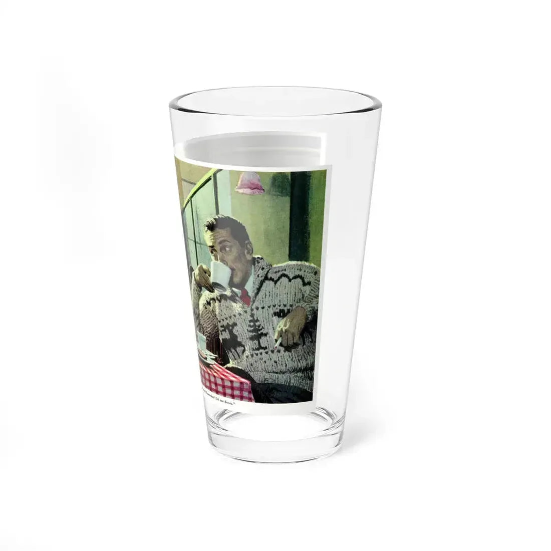 NWT Drama, 1954 (Magazine Illustration) Pint Glass 16oz - Go Mug Yourself