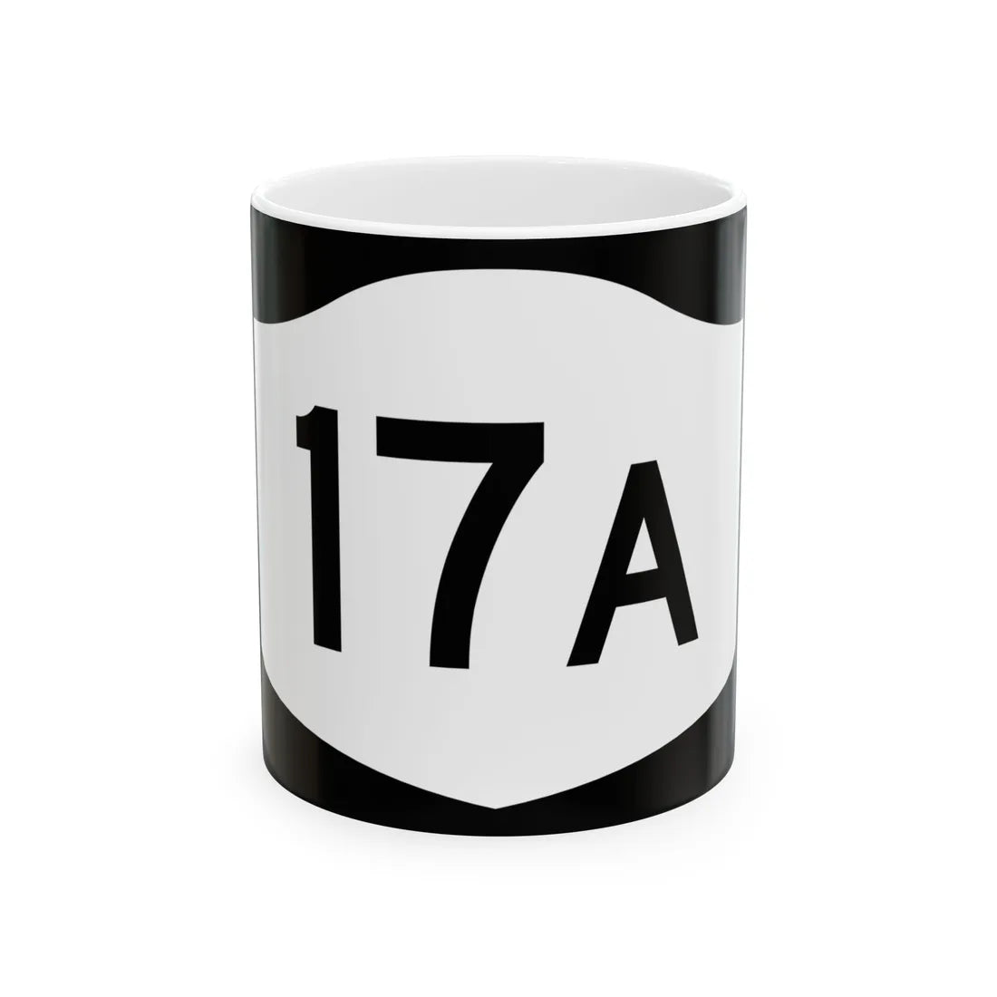 NY-17A (New York) (Road Sign) White Coffee Mug 11oz - Go Mug Yourself