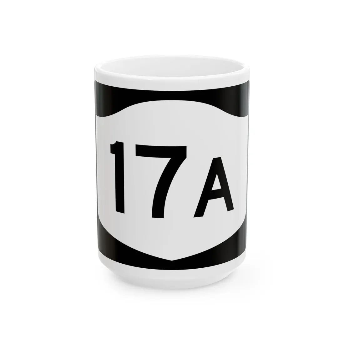 NY-17A (New York) (Road Sign) White Coffee Mug 15oz - Go Mug Yourself
