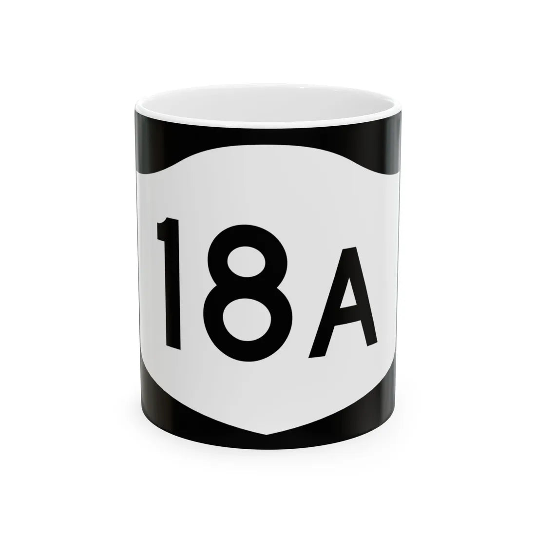 NY-18A (New York) (Road Sign) White Coffee Mug 11oz - Go Mug Yourself