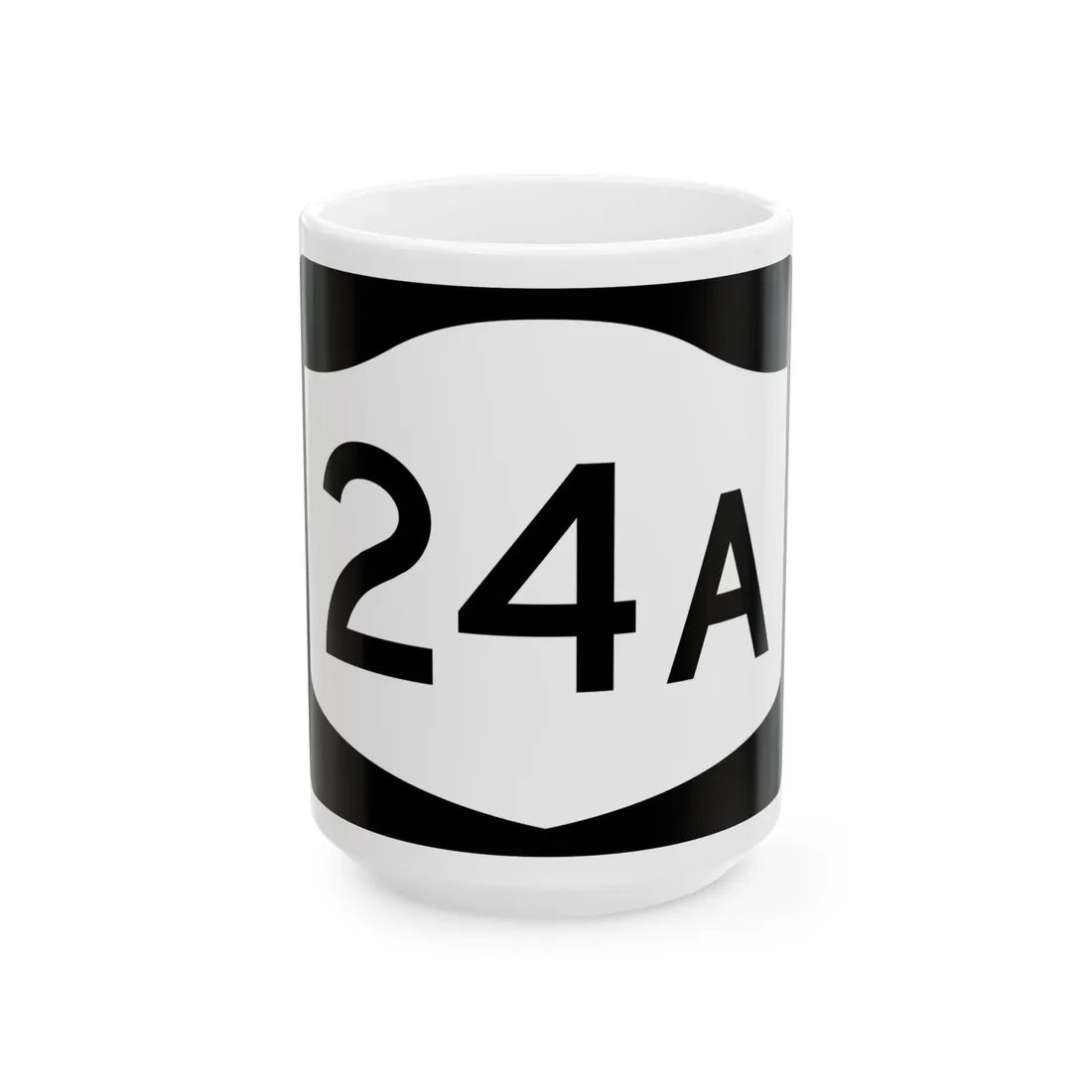 NY-24A (New York) (Road Sign) White Coffee Mug 15oz - Go Mug Yourself