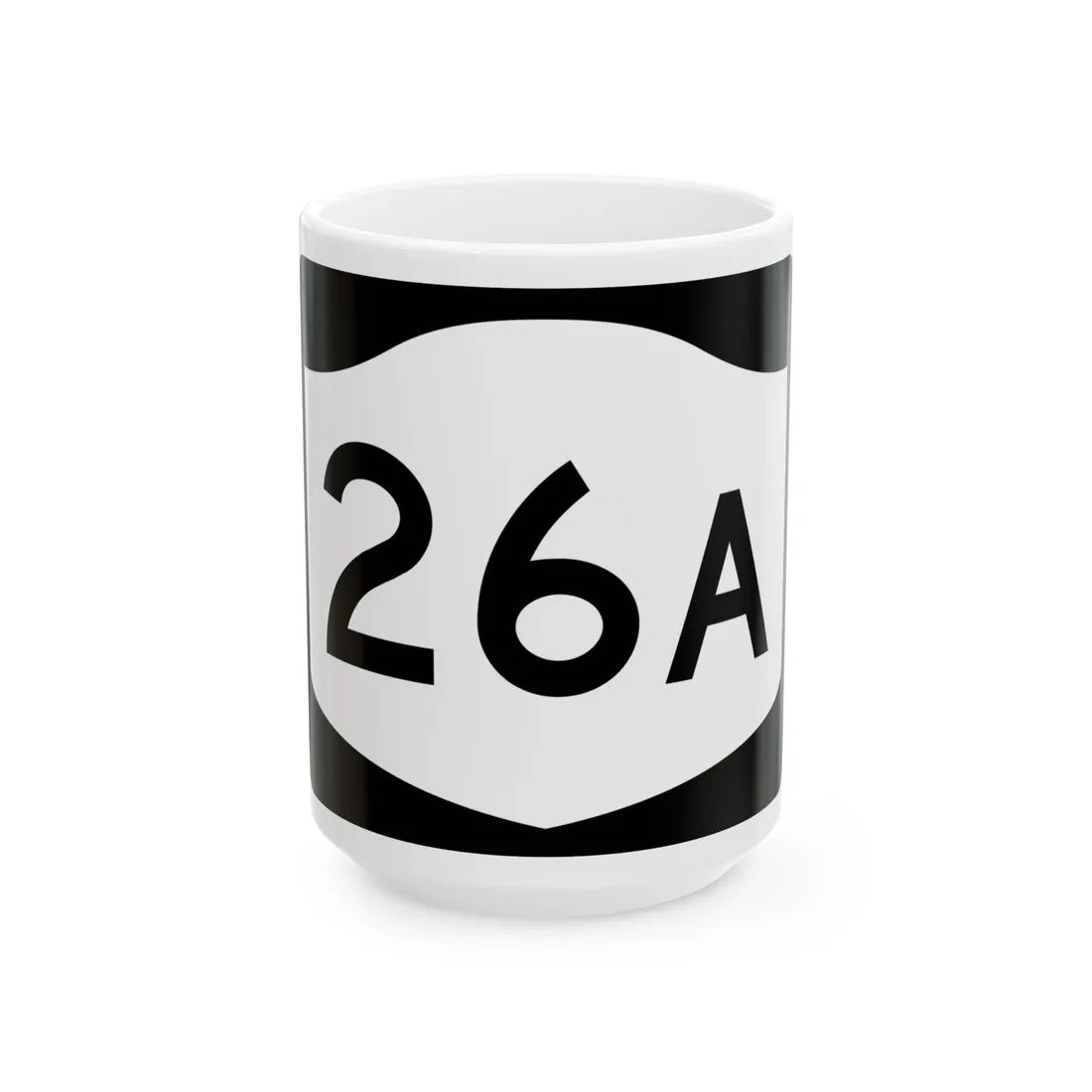 NY-26A (New York) (Road Sign) White Coffee Mug 15oz - Go Mug Yourself