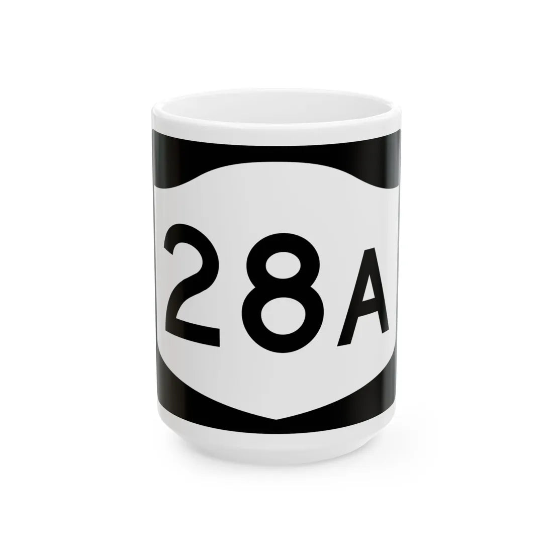 NY-28A (New York) (Road Sign) White Coffee Mug 15oz - Go Mug Yourself