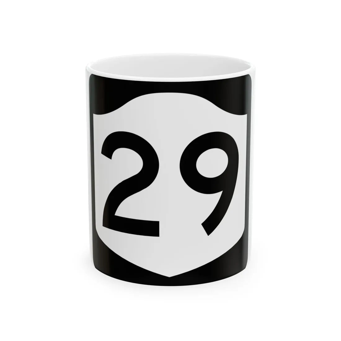 NY-29 (New York) (Road Sign) White Coffee Mug 11oz - Go Mug Yourself
