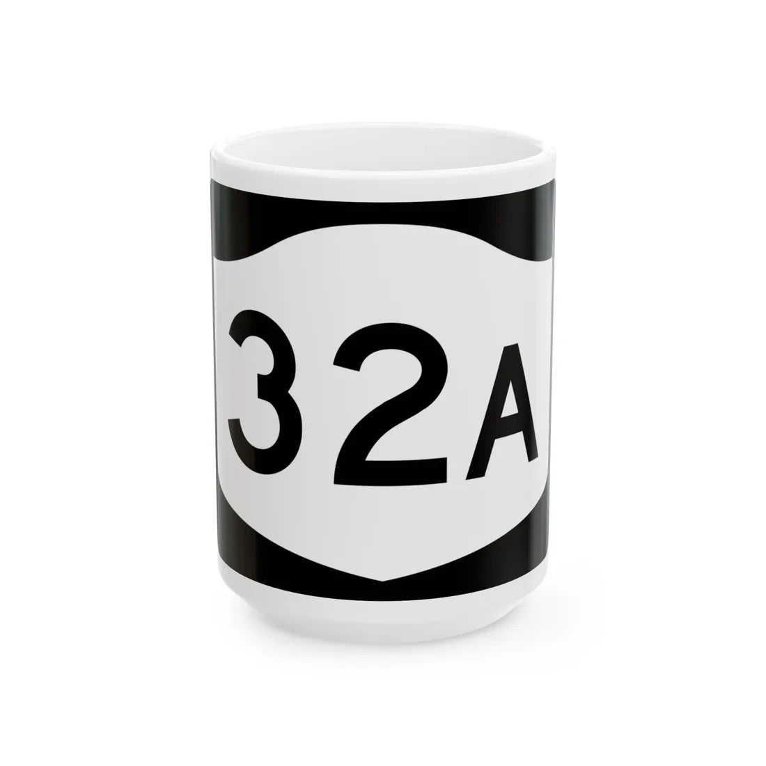 NY-32A (New York) (Road Sign) White Coffee Mug 15oz - Go Mug Yourself