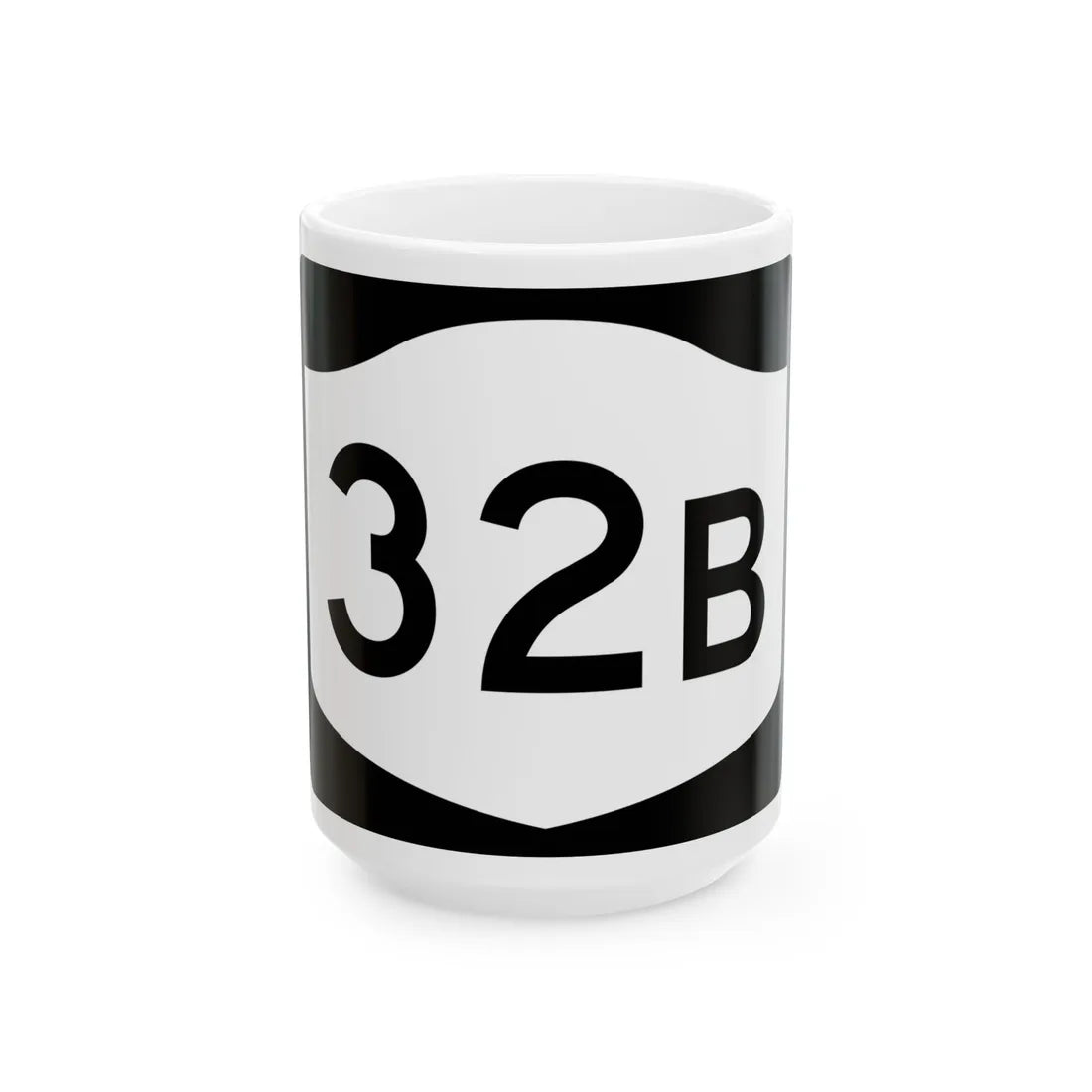 NY-32B (New York) (Road Sign) White Coffee Mug 15oz - Go Mug Yourself
