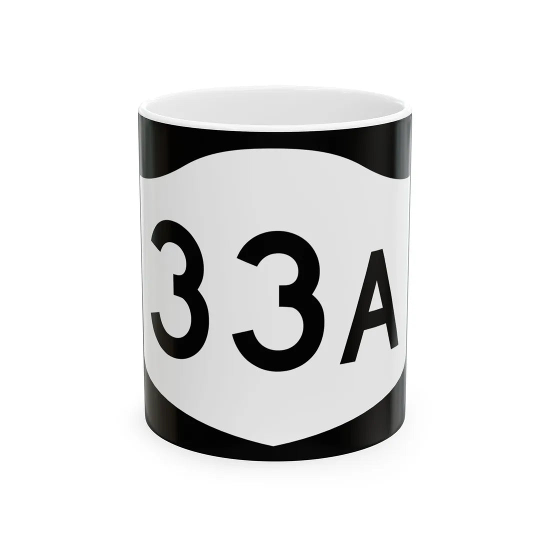 NY-33A (New York) (Road Sign) White Coffee Mug 11oz - Go Mug Yourself