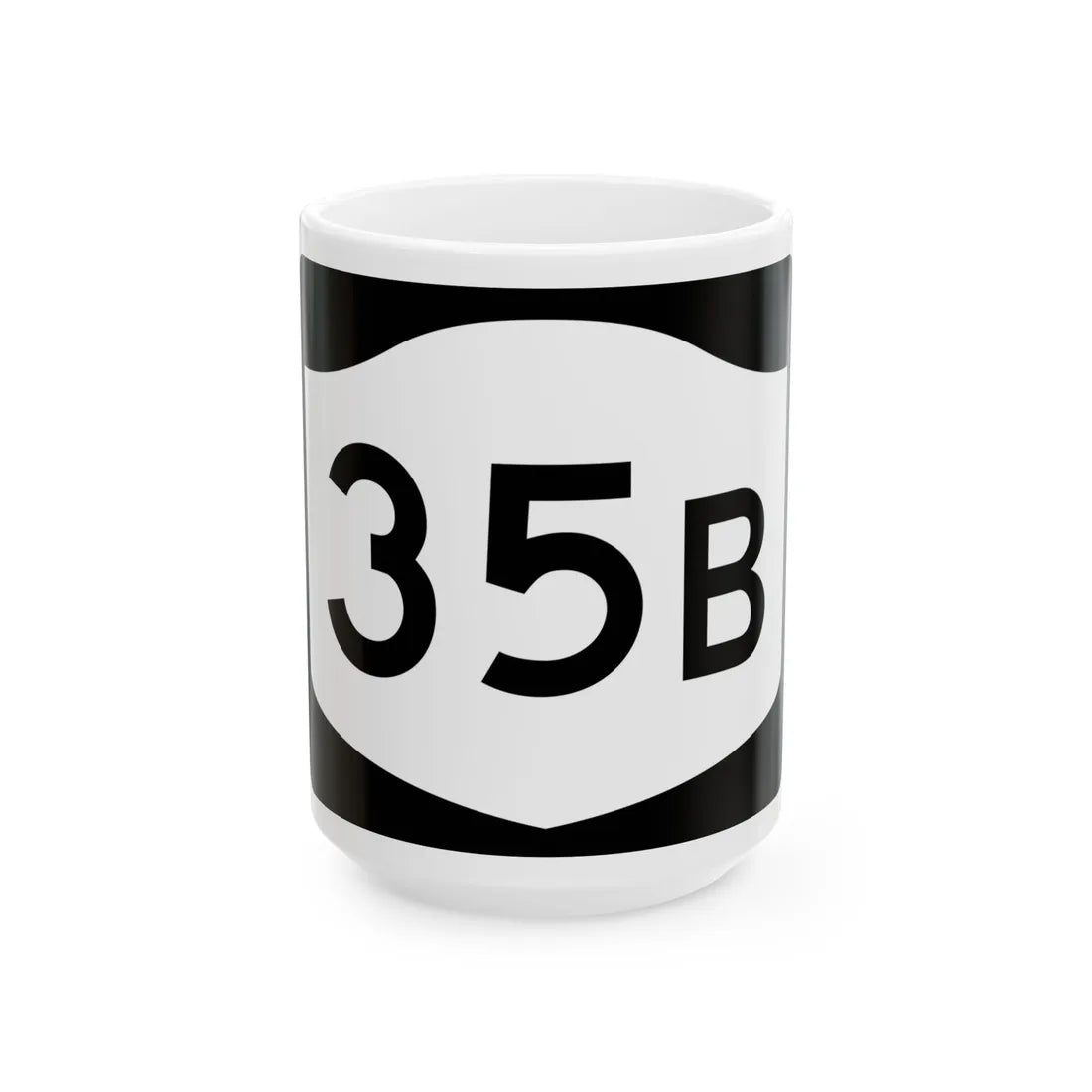 NY-35B (New York) (Road Sign) White Coffee Mug 15oz - Go Mug Yourself