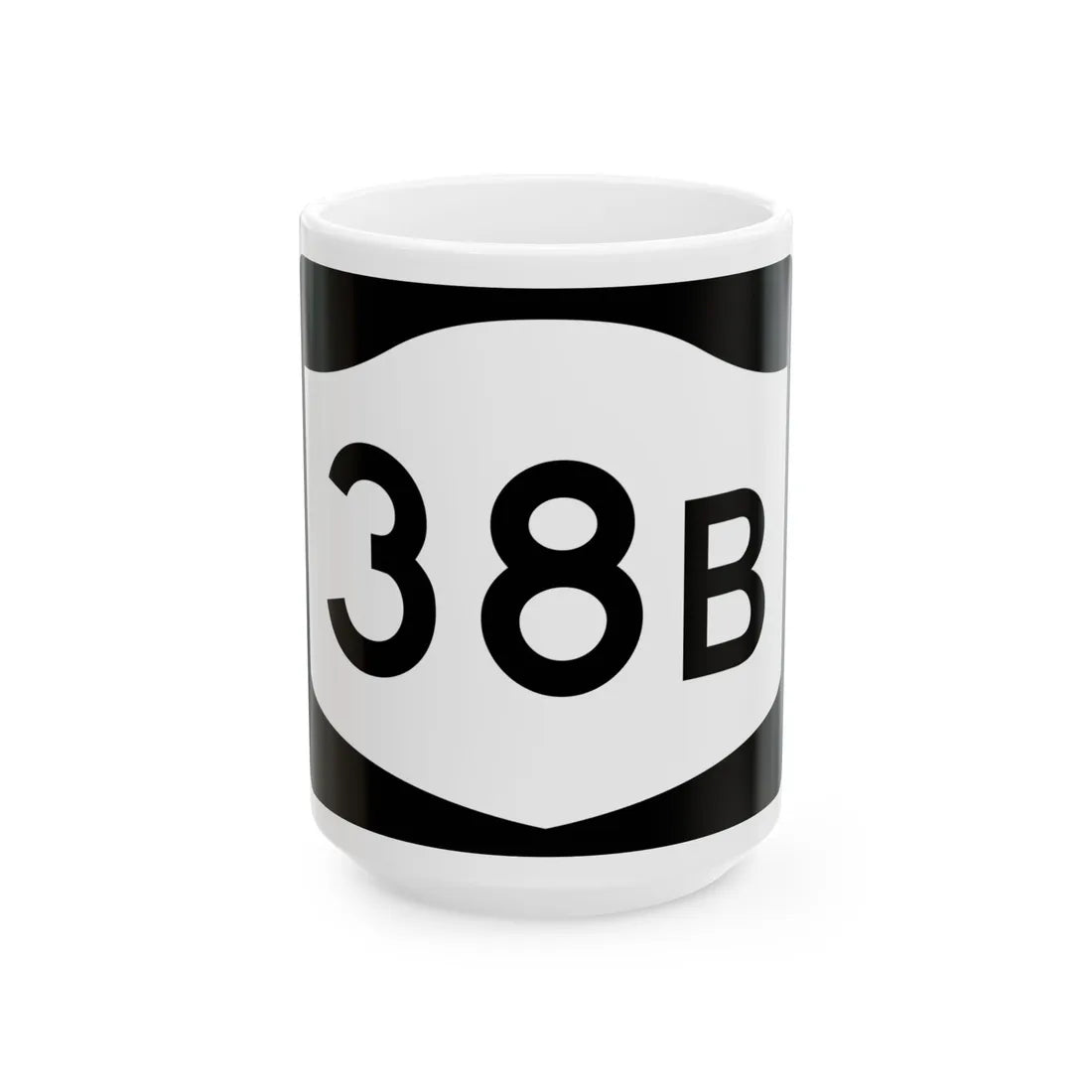 NY-38B (New York) (Road Sign) White Coffee Mug 15oz - Go Mug Yourself