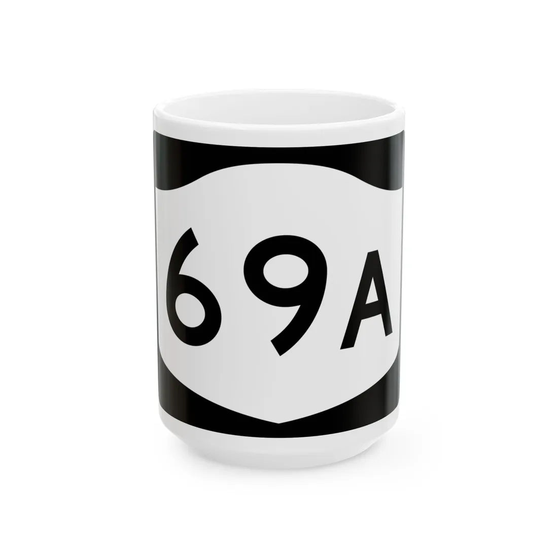 NY-69A (New York) (Road Sign) White Coffee Mug 15oz - Go Mug Yourself