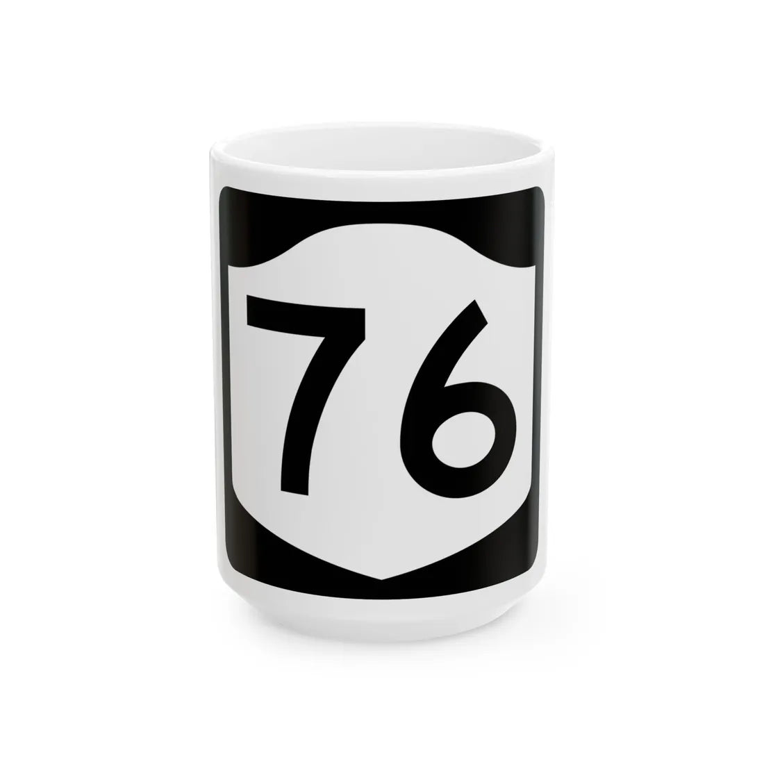 NY-76 (New York) (Road Sign) White Coffee Mug 15oz - Go Mug Yourself