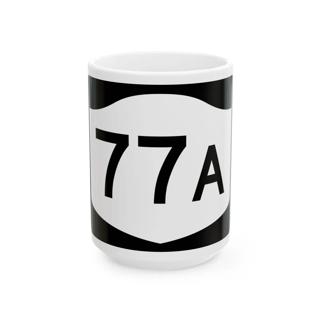 NY-77A (New York) (Road Sign) White Coffee Mug 15oz - Go Mug Yourself
