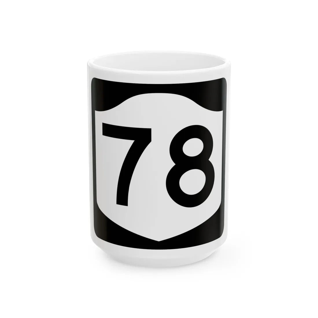 NY-78 (New York) (Road Sign) White Coffee Mug 15oz - Go Mug Yourself