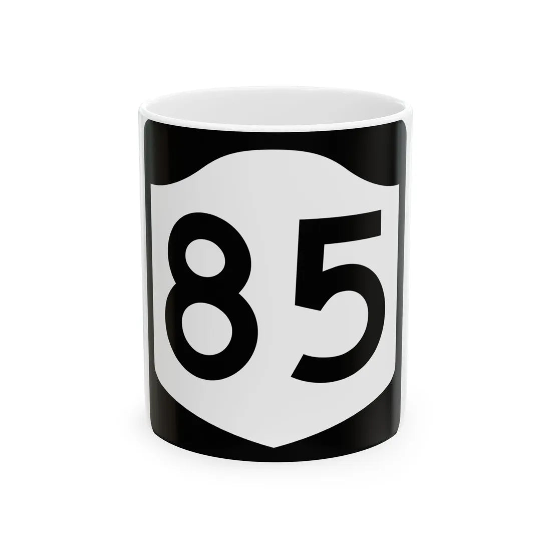 NY-85 (New York) (Road Sign) White Coffee Mug 11oz - Go Mug Yourself